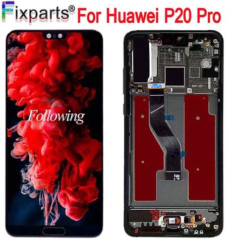 New Black 61for Huawei P20 Pro Lcd Display Screen Touch Panel