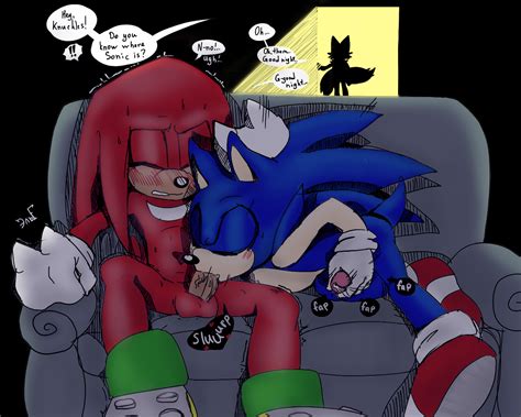 rule 34 blue fur couch furry gay hedgehog knuckles the echidna krazyelf male mammal