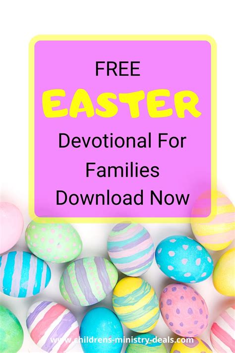Free Easter Devotional For Families Easter Lessons Easter Devotions
