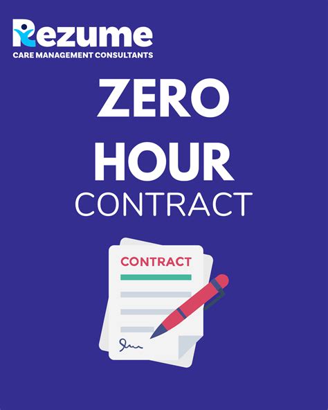 Zero Hour Contract Template Rezume Care Management Consultants