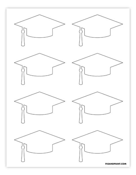 Graduation Cap Template Free Printable Cut Out The Shape And Use It For