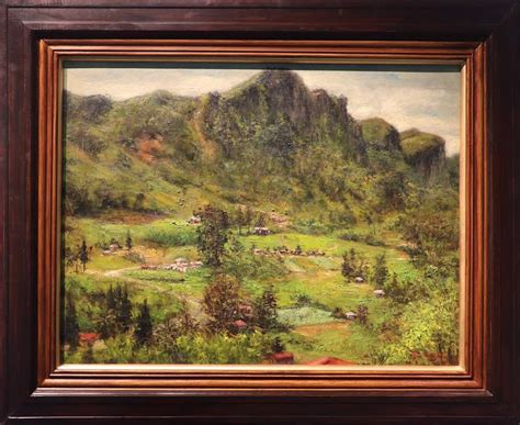 Oil On Canvas By Renulo Pautan Mountain View Landscape Paintings Oil