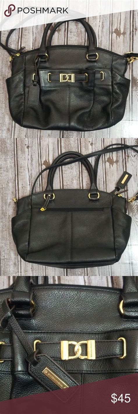 Tignanello Black Leather Handbag Black Leather Handbags Leather