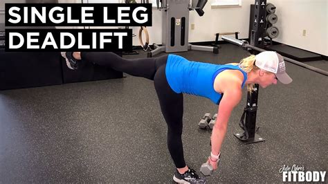 Single Leg Deadlift Exercise Demonstration Youtube