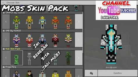 Mobs Skin Pack Mcpe 15 Youtube