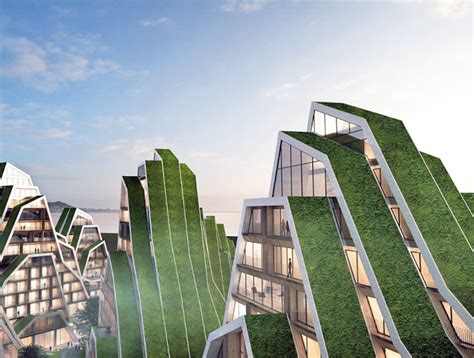 Bigs Hualien Residences Look Like Gigantic Green Roofed Mountains