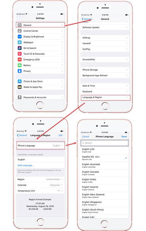 Changing The Ios Language Settings On An Iphone 6s Mobilemoxie Blog