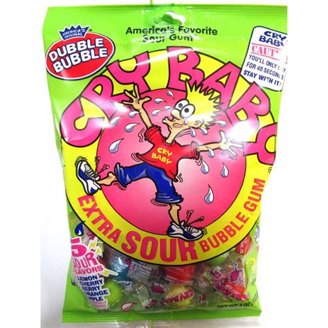 Double Bubble Cry Baby Extra Sour Bubble Gum Imported From Usa