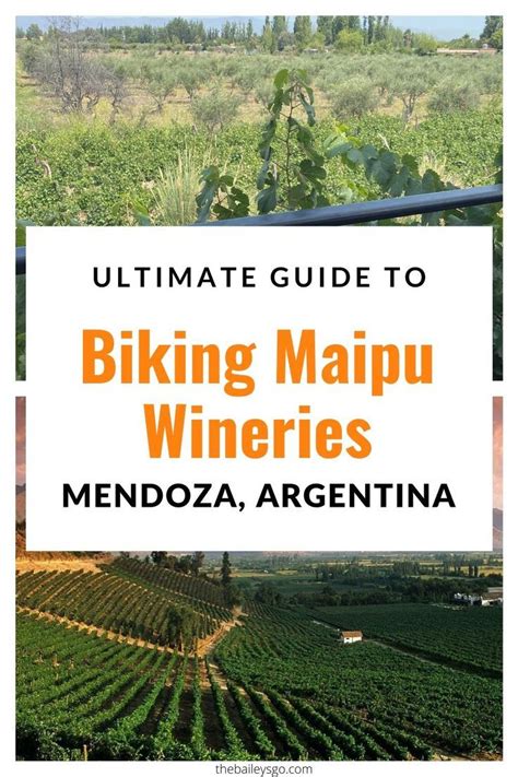Self Guided Wine Tour In Mendoza Argentina Wine Tour South America