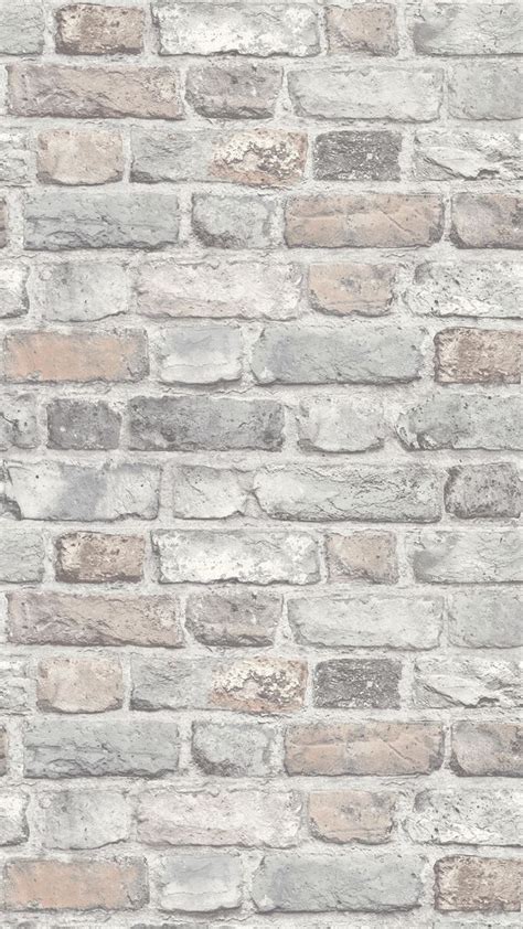 Battersea Brick Wall Effect Wallpaper In Pastel Pared De Ladrillo