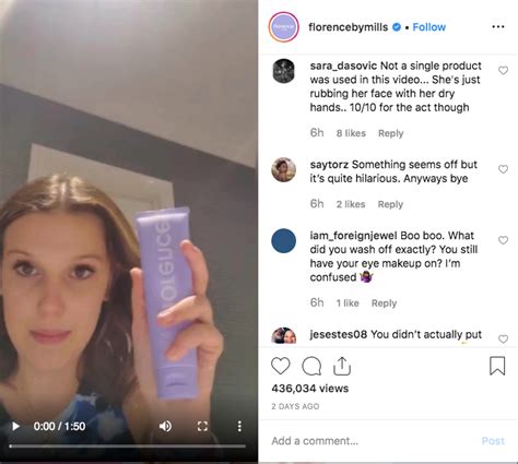 Millie Bobby Brown Accused Of Faking Florence By Mills Tutorial Video