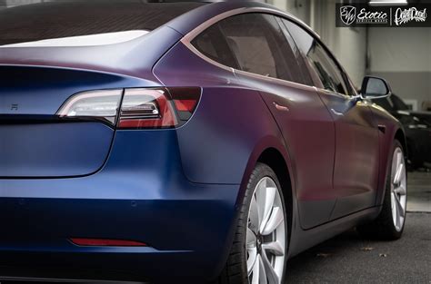 Tesla Model 3 Performance Blue Suntek Ultra Matte Rd1 Wm