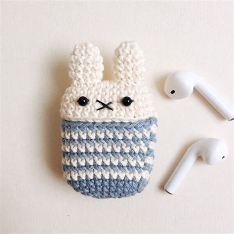 Crochet Airpods Case Miffy Cover For Airpod Handmade Etsy