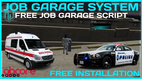 How To Add A Job Garage Script Free Job Based Veh Garage Fivem