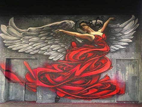 Artistic Graffiti Angels
