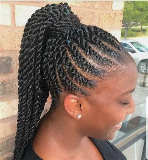 Corn Row Dtyle Natural Hair Styles Braided Hairstyles African