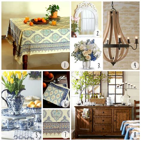 French provencal fabrics & french table linens. Spring Shopping Guide featuring pale yellow French ...