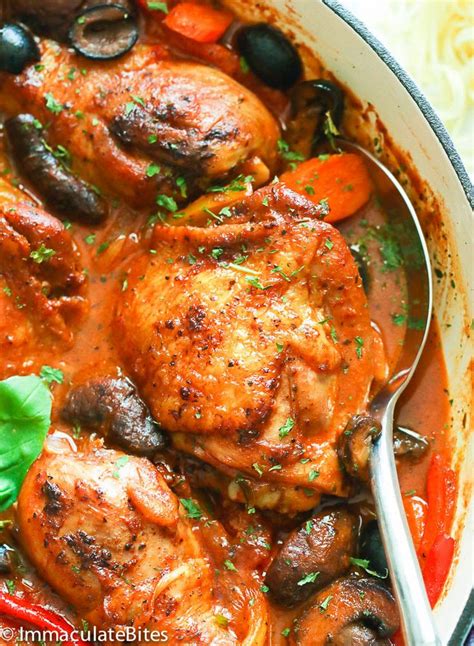 Browse this collection of italian chicken recipes for everything from lunch ideas to impressive dinner party dishes. Jump to Recipe Print RecipeChicken Cacciatore - a classic ...