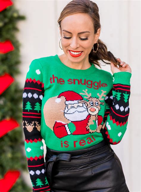 How To Make An Ugly Christmas Sweater Party Outfit Look Cute Sydne Style
