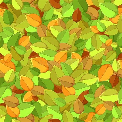 Seamless Texture Of Autumn Leaves Stock Vector Illustration Of Design