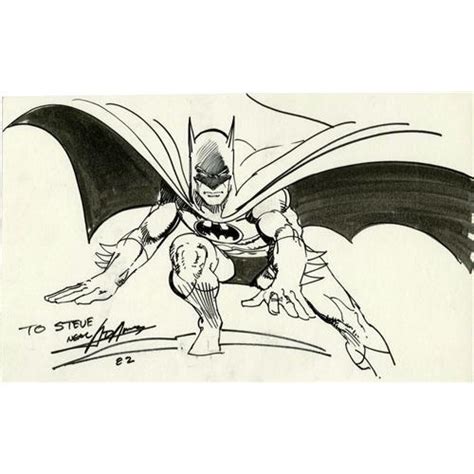 Neal Adams Batman Sketch Original Art 1982