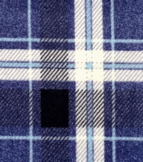 Navy And Blue Plaid Luxe Fleece Fabric Joann