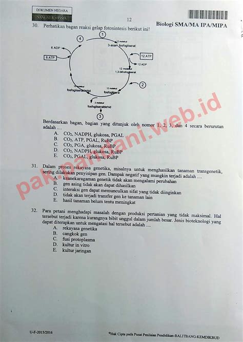 Soal un biologi sma ini di buat berdasarkan keinginan tim kami yang diharapkan dapat membantu kita semua dalam mengakses informasi yang dibutuhkan dalam kehidupan kita semua. Soal UN Biologi SMA Tahun Pelajaran 2015/2016 (Paket Soal ...
