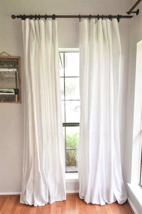 How To Make No Sew Bleached Drop Cloth Curtains Our Handcrafted Life