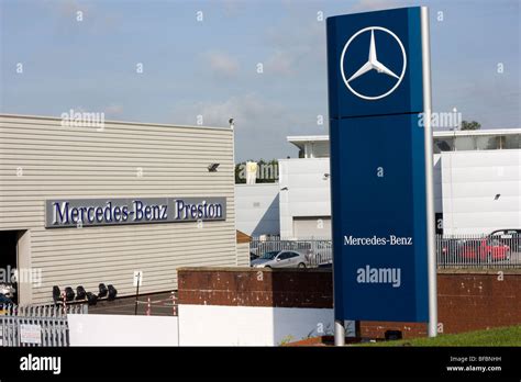 Mercedes Benz Dealership In Preston Lancashire Stock Photo Alamy