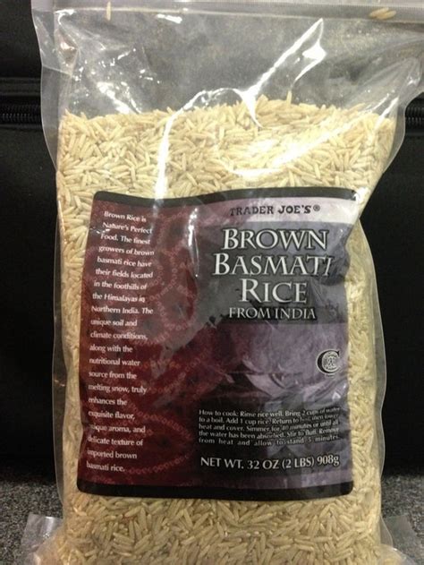 Trader Joes Brown Basmati Rice Well Get The Food
