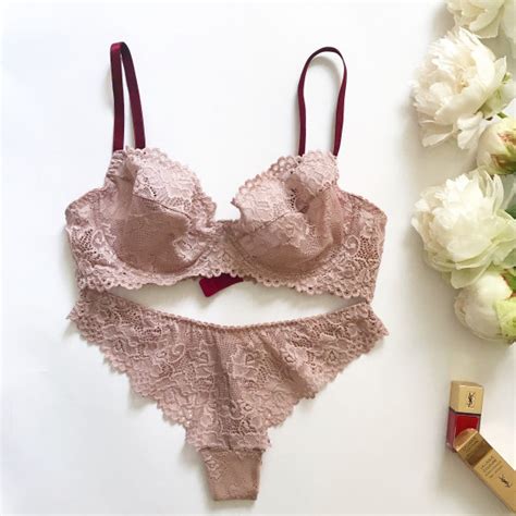 Nude Lingerie Pink Lace Lingerie Dessous Girlfriend Gift Gift For Wife