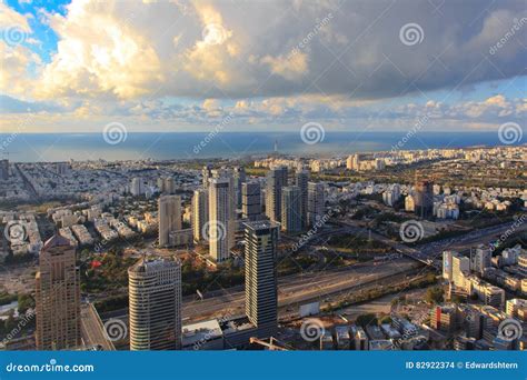Panoramic View Of Tel Aviv From The Top Editorial Stock Image Image