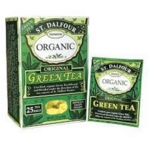 St Dalfour Organic Original Green Tea 25 Tea Bags 25 Bag Qfc