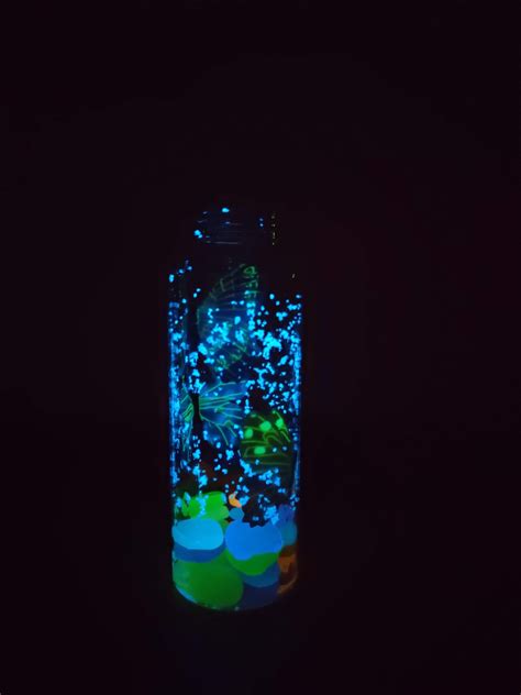 Glow In Dark Sensory Bottlebutterfly Sensory Bottlewild Life Etsy