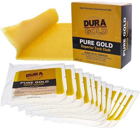 Dura Gold Pure Gold Superior Tack Cloths Tack Rags Box Of 12