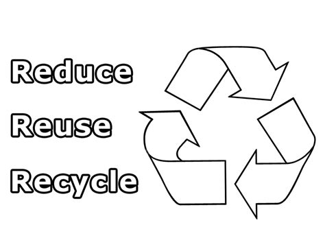 Recycle symbol outlines to print as an earth day coloring sheet or use to make printable pattern for your own iron on transfer or digital stamp. Recycle Symbol Coloring Page | # Fresh Coloring Pages