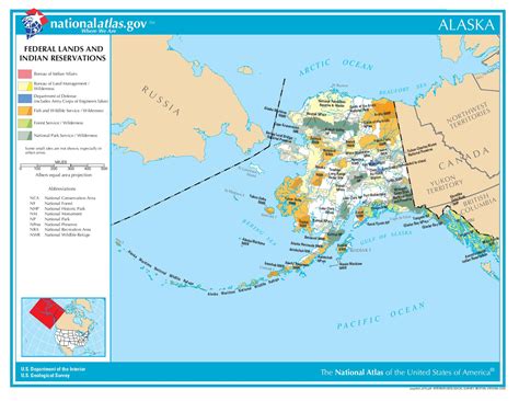 Alaska Federal Lands And Indian Reservations United States Full Size