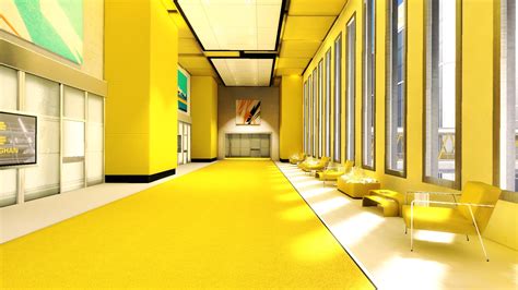 Interior Design Rooms Window Mirror Sunlight Light Chairs Furniture Yellow Bright