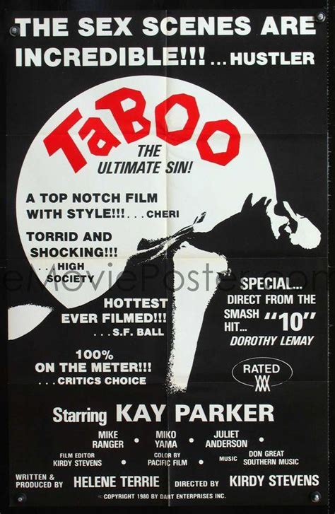 Taboo 1sh 80 Kay Parker Mike Ranger The Ultimate Sin Rated Xxx 1839017594