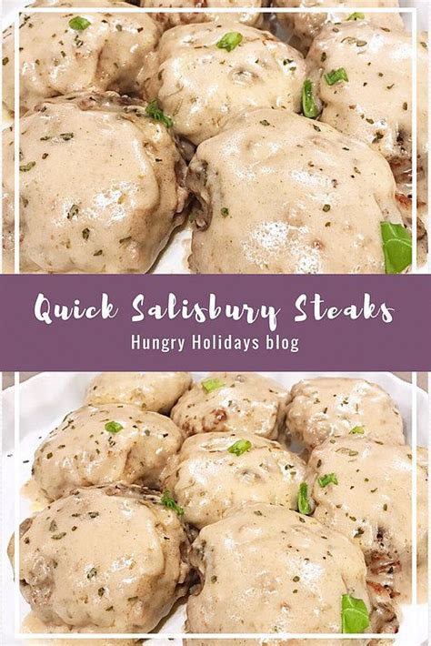 These salisbury steak meatballs with gravy and mashed potatoes are a classic and a true comfort food. Quick Salisbury Steak | Salisbury steak, Recipes, Food