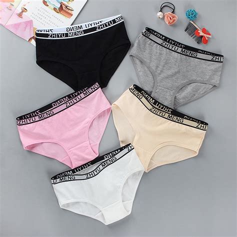 Innersy Teen Girls Knickers Soft Cotton Underwear Mid Waist Assorted Panties For Teenager Age 10