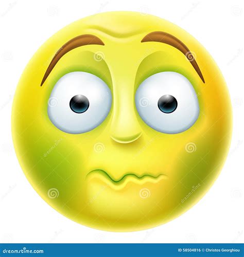 Sick Emoji Emoticon Stock Vector Illustration Of Avatar 58504816