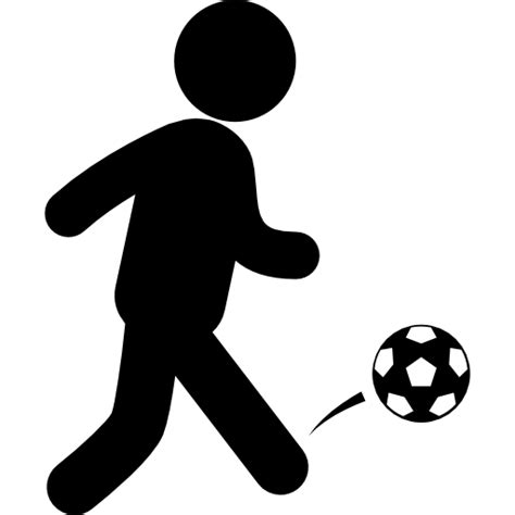Soccer Player With Ball Free Sports Icons