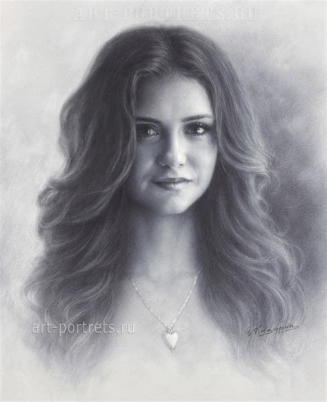 Nina Dobrev Drawing By Drawing Portraits On Deviantart