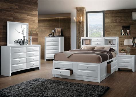 White Bedroom Storage Bellaby White Storage Panel Bedroom Set 1stopbedrooms This Bed