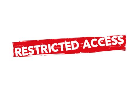 Restricted Access Sign Printable