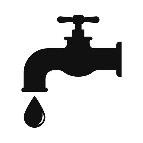 Outdoor Faucet With A Drip Water Icon Vector Illustration 4698034