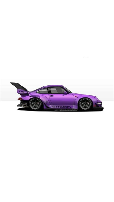 Purple Porsche Rendering Porsche Gts Porche 911 Cool Car Drawings