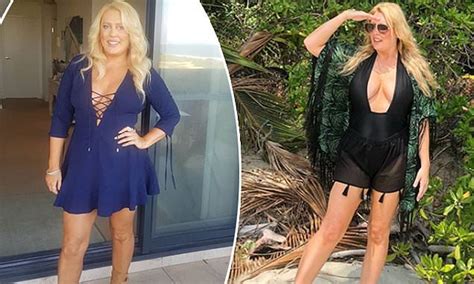 Mel Greig Flaunts Incredible Figure After Weight Loss Daily Mail Online