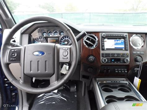 2012 Ford F250 Super Duty Lariat Crew Cab 4x4 Black Dashboard Photo